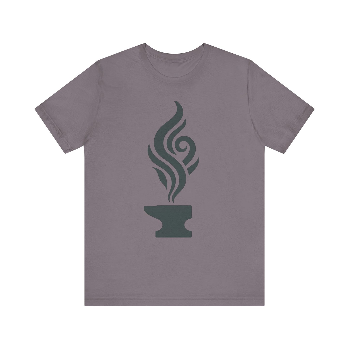 Artistic Anvil Smoke Tee - Artisan Gift, Unique Graphic T-Shirt, Creative Apparel, Craft Lover Wear, Workshop Gift