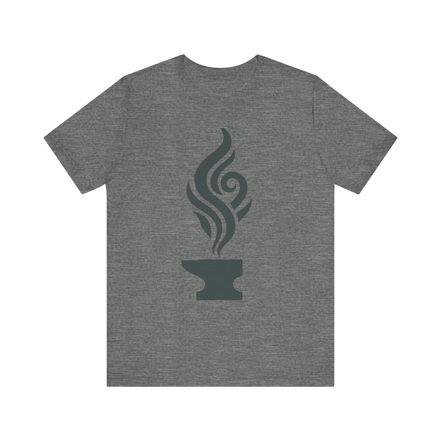Artistic Anvil Smoke Tee - Artisan Gift, Unique Graphic T-Shirt, Creative Apparel, Craft Lover Wear, Workshop Gift