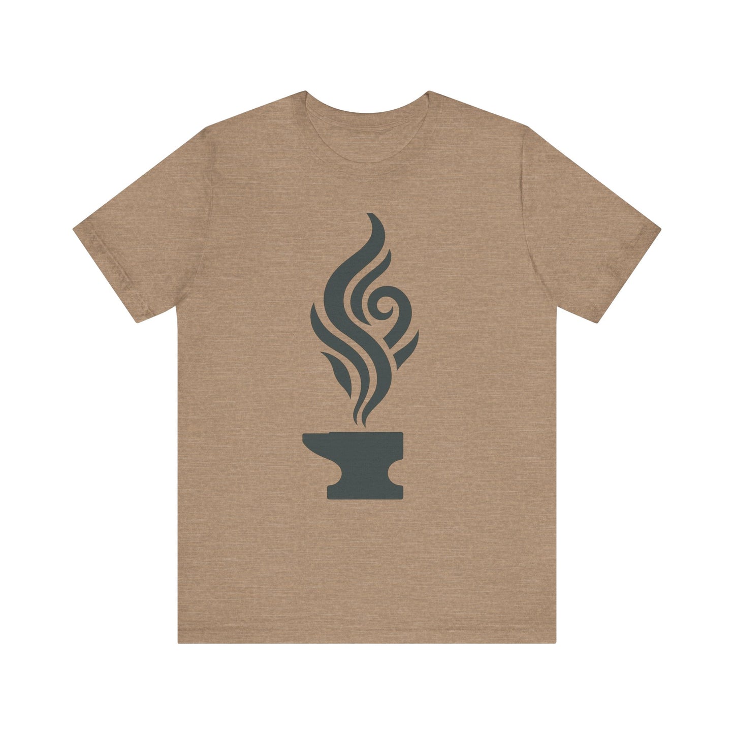 Artistic Anvil Smoke Tee - Artisan Gift, Unique Graphic T-Shirt, Creative Apparel, Craft Lover Wear, Workshop Gift