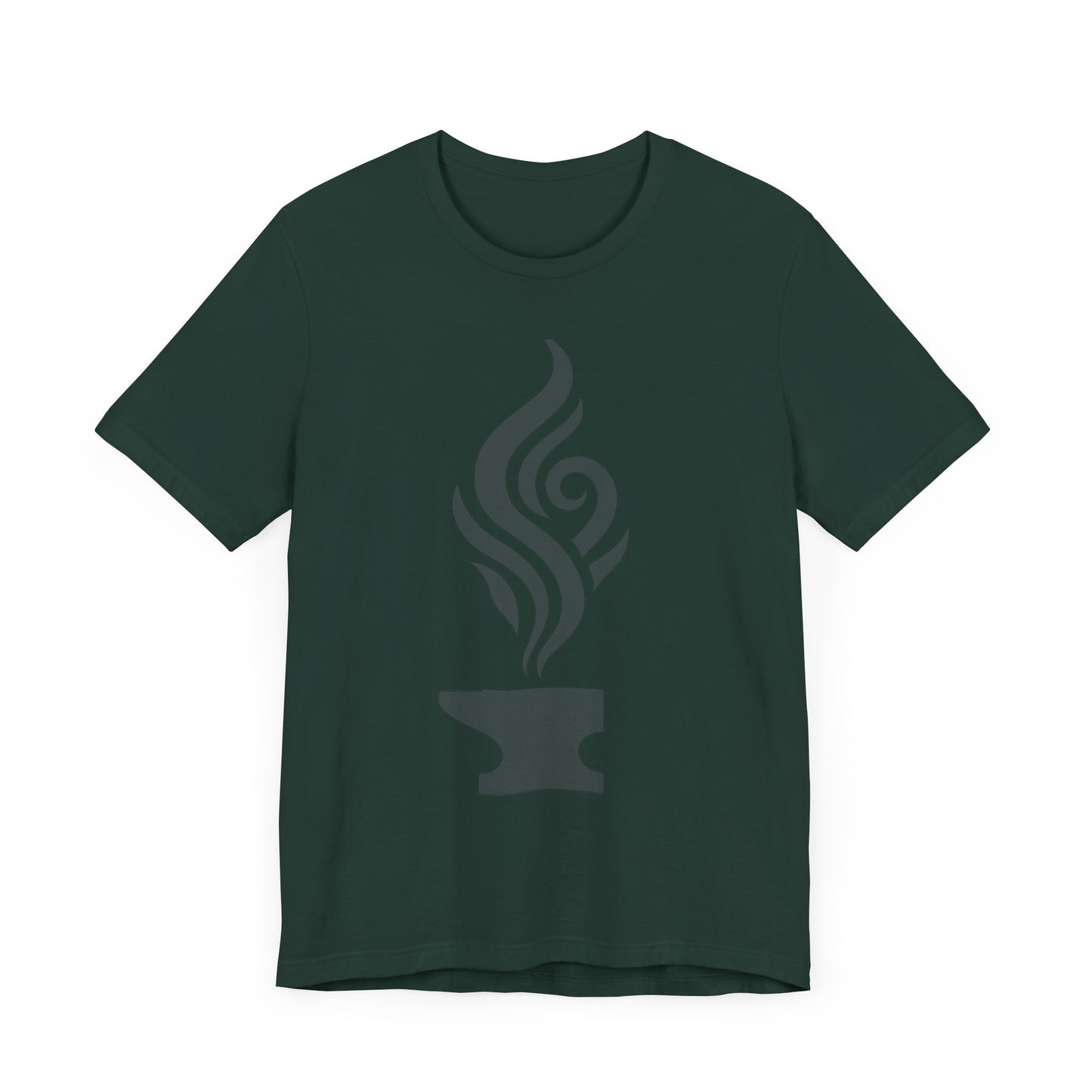 Artistic Anvil Smoke Tee - Artisan Gift, Unique Graphic T-Shirt, Creative Apparel, Craft Lover Wear, Workshop Gift