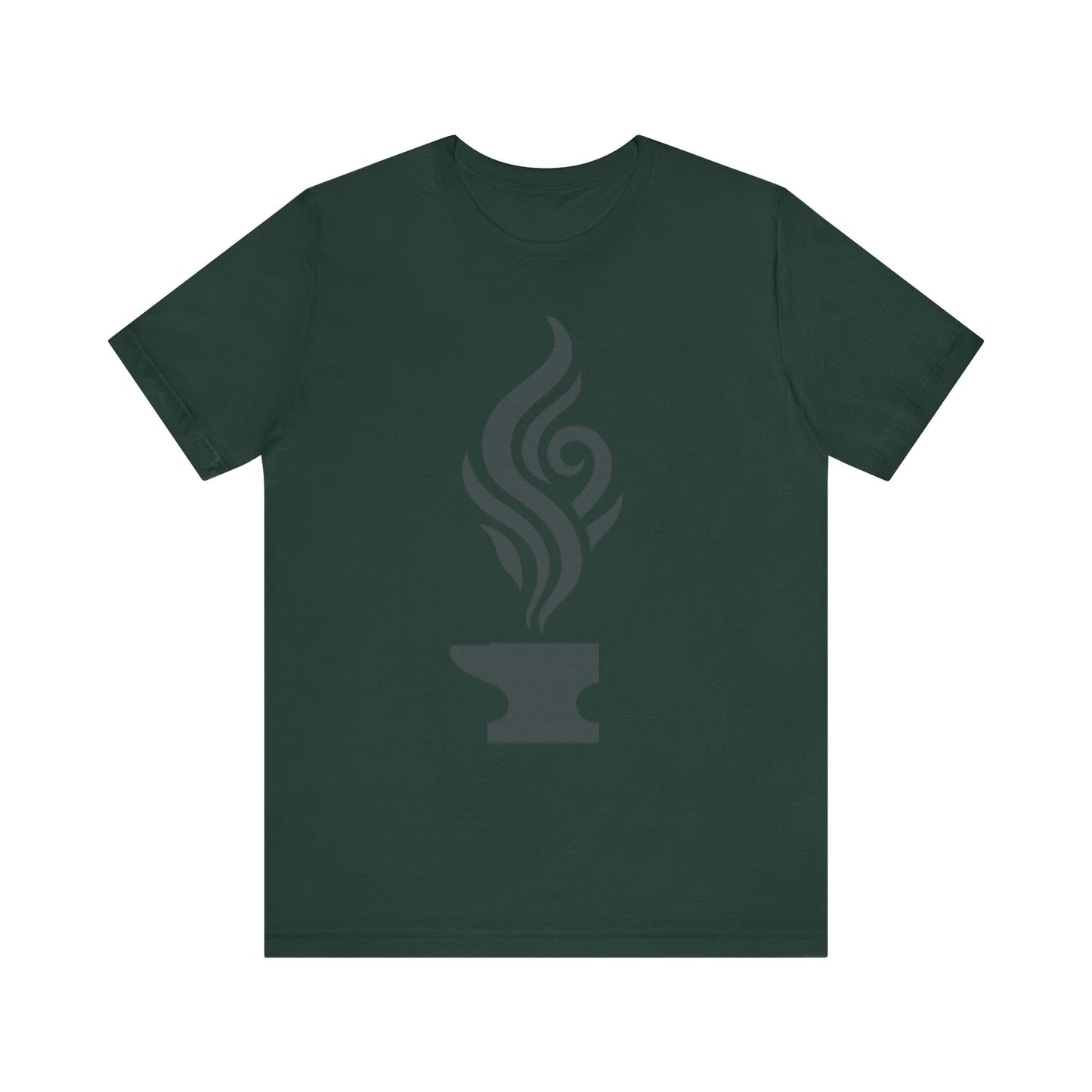 Artistic Anvil Smoke Tee - Artisan Gift, Unique Graphic T-Shirt, Creative Apparel, Craft Lover Wear, Workshop Gift