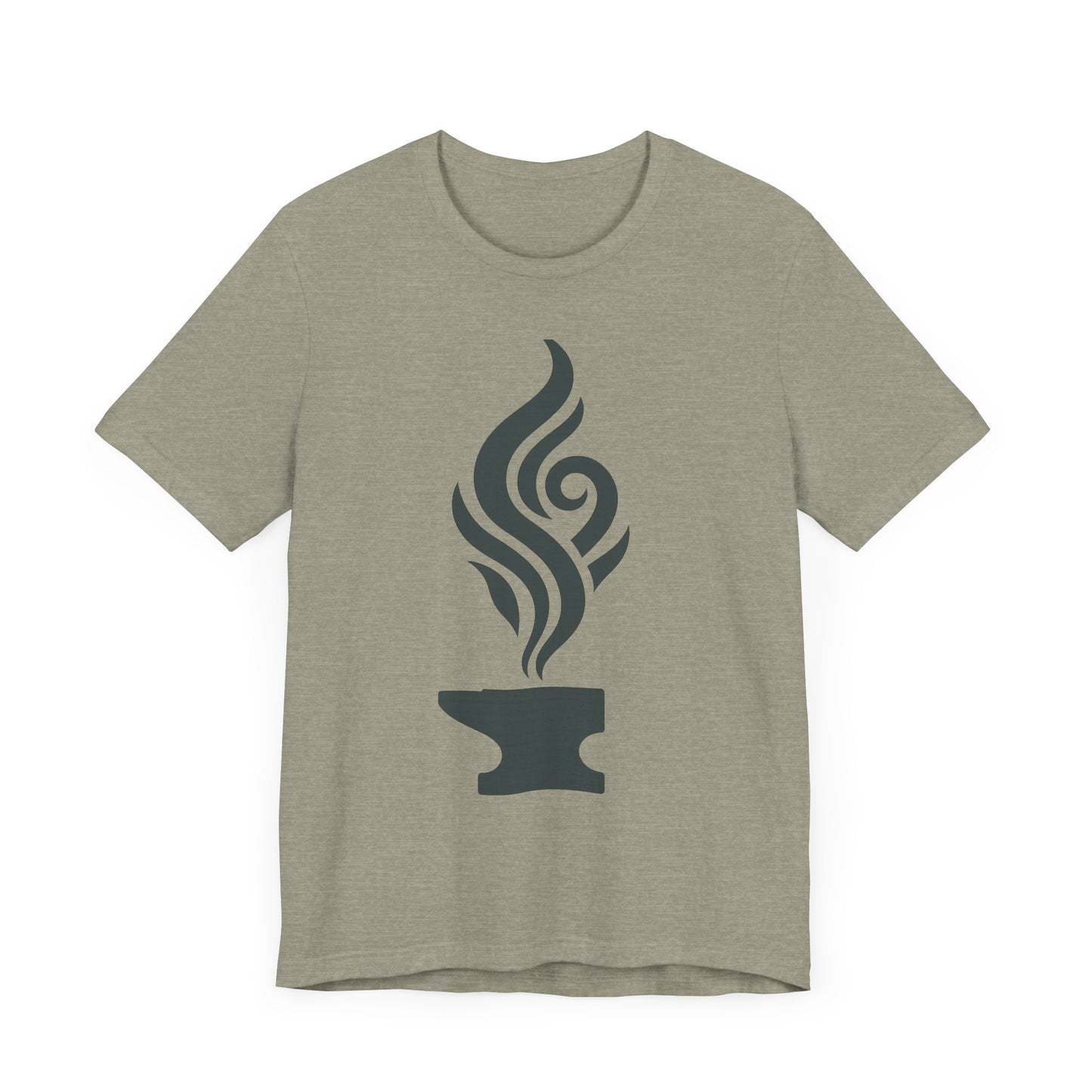 Artistic Anvil Smoke Tee - Artisan Gift, Unique Graphic T-Shirt, Creative Apparel, Craft Lover Wear, Workshop Gift