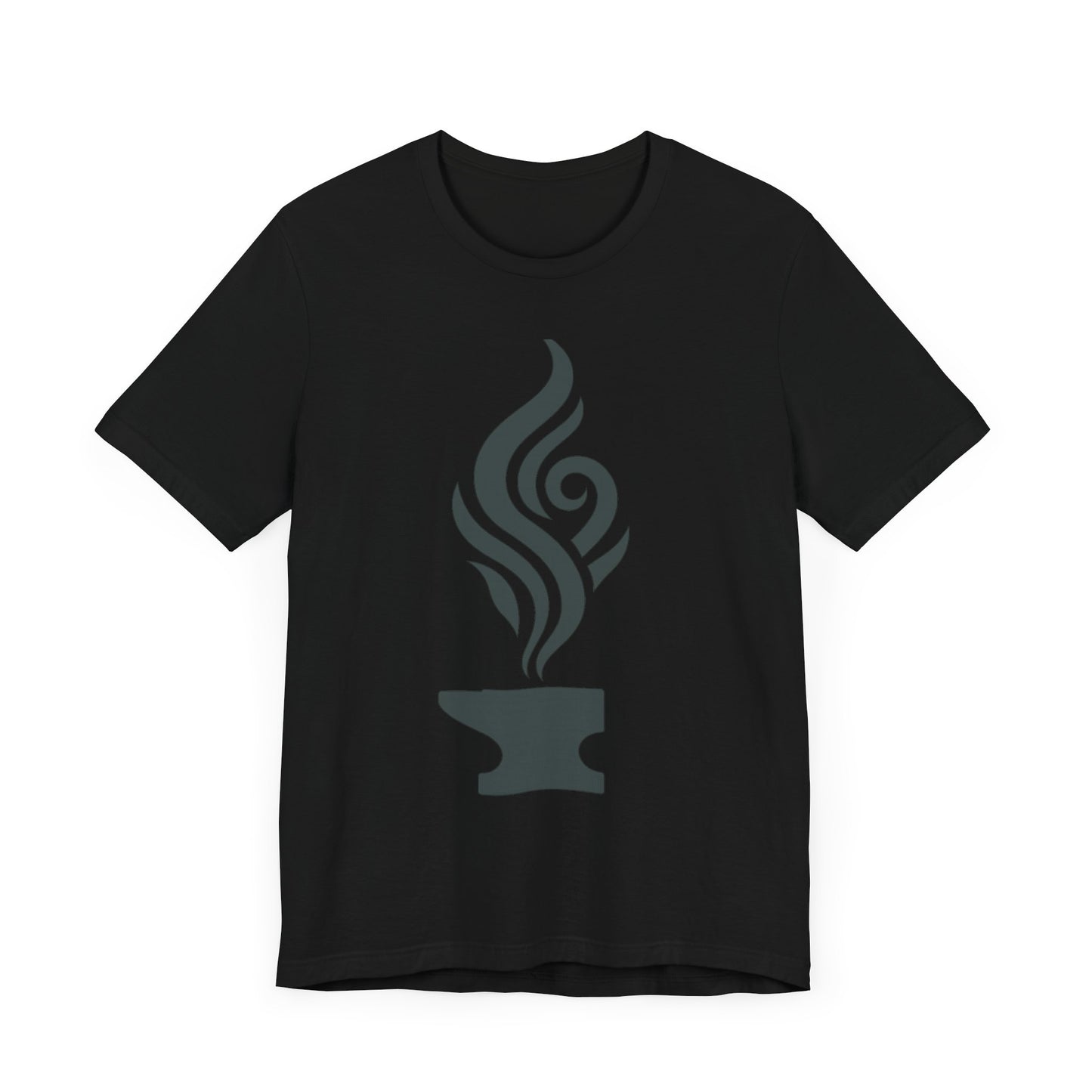 Artistic Anvil Smoke Tee - Artisan Gift, Unique Graphic T-Shirt, Creative Apparel, Craft Lover Wear, Workshop Gift
