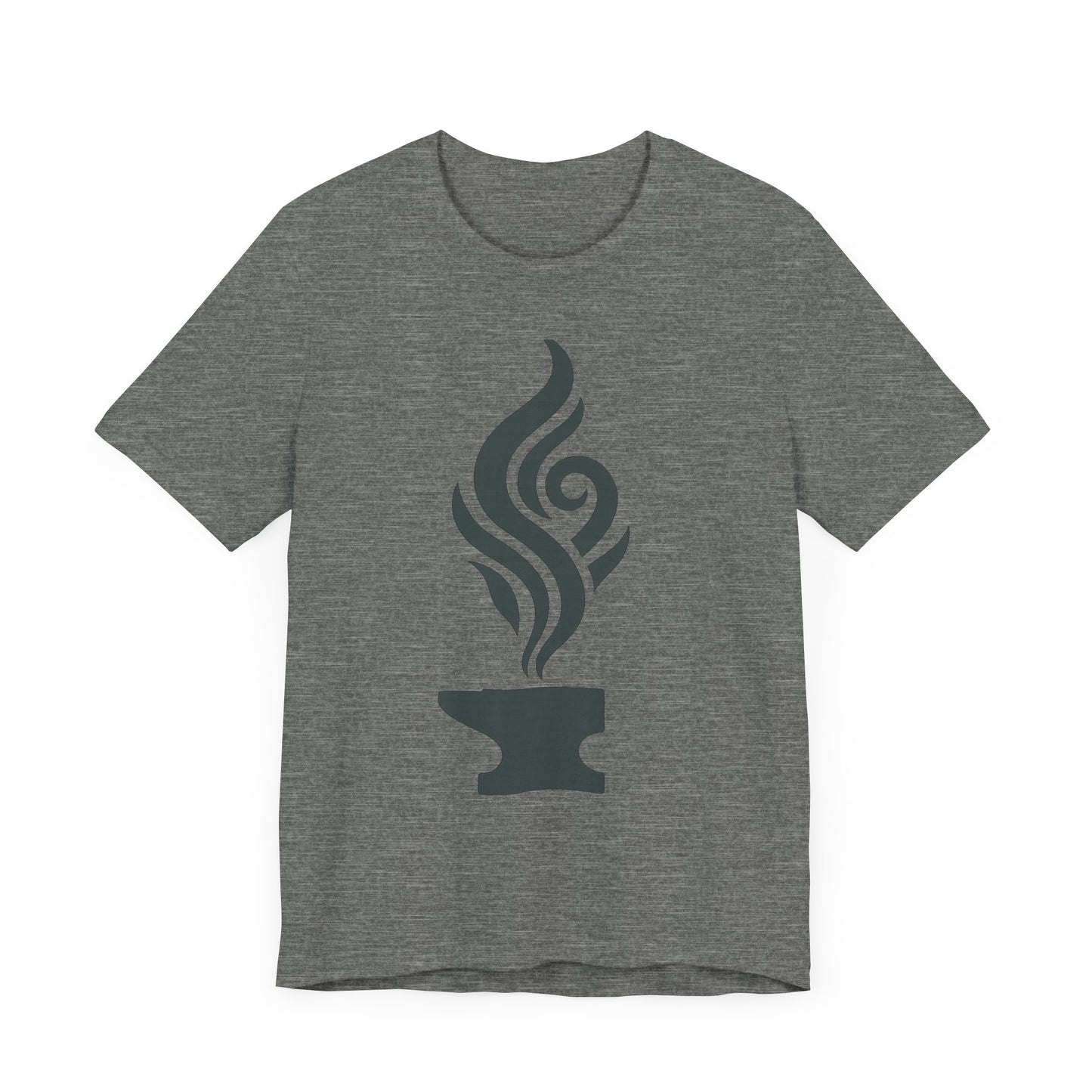 Artistic Anvil Smoke Tee - Artisan Gift, Unique Graphic T-Shirt, Creative Apparel, Craft Lover Wear, Workshop Gift