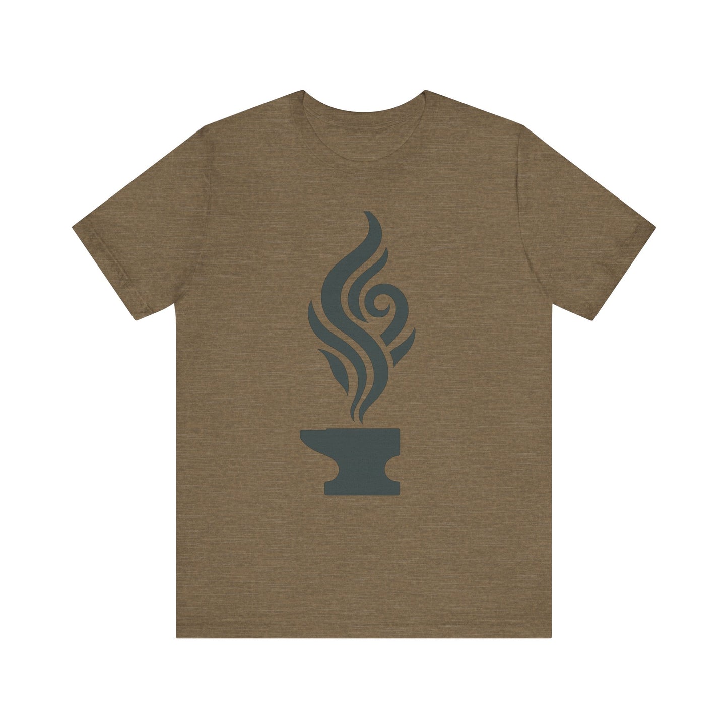 Artistic Anvil Smoke Tee - Artisan Gift, Unique Graphic T-Shirt, Creative Apparel, Craft Lover Wear, Workshop Gift
