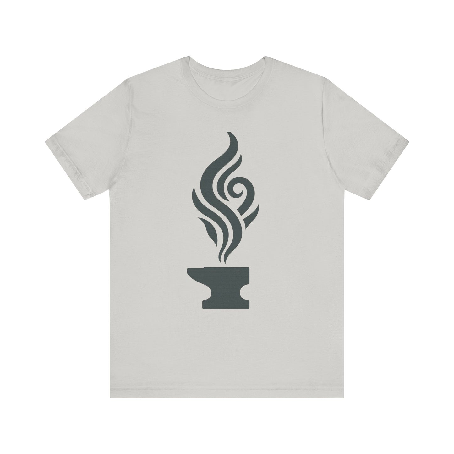 Artistic Anvil Smoke Tee - Artisan Gift, Unique Graphic T-Shirt, Creative Apparel, Craft Lover Wear, Workshop Gift