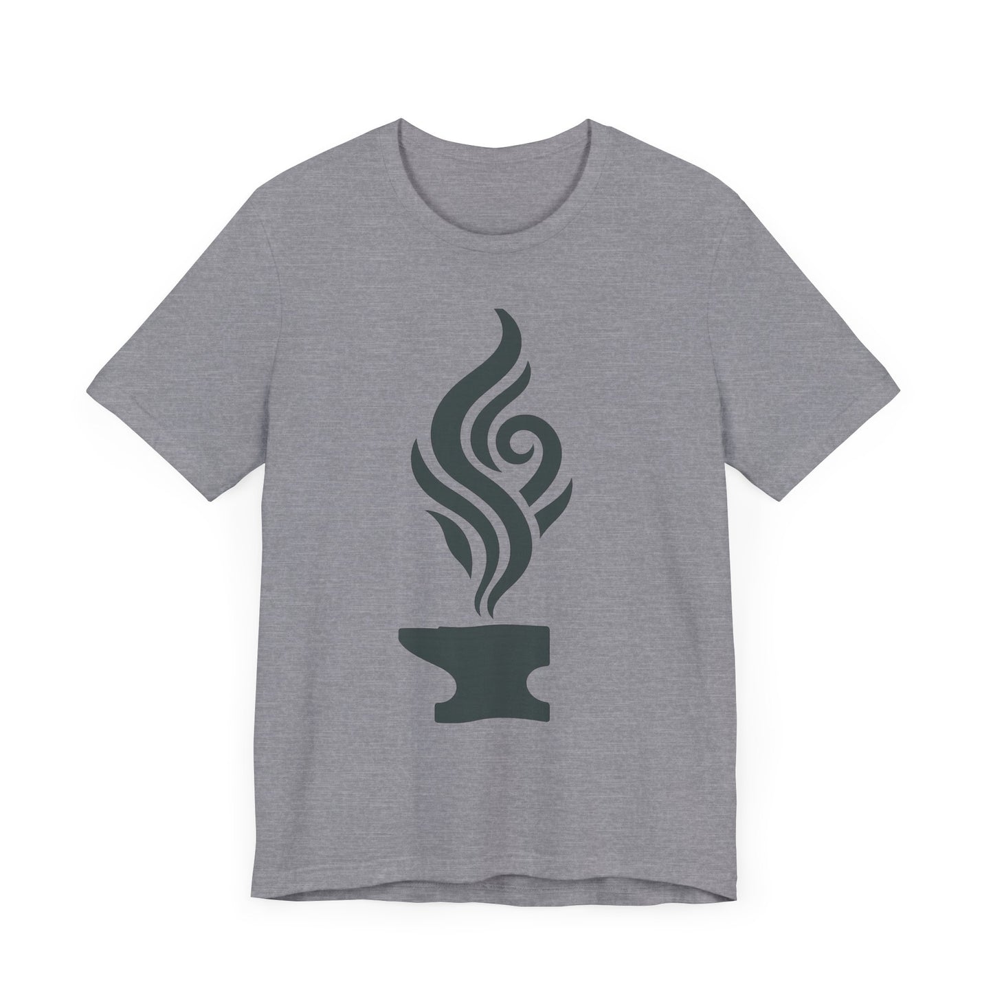 Artistic Anvil Smoke Tee - Artisan Gift, Unique Graphic T-Shirt, Creative Apparel, Craft Lover Wear, Workshop Gift