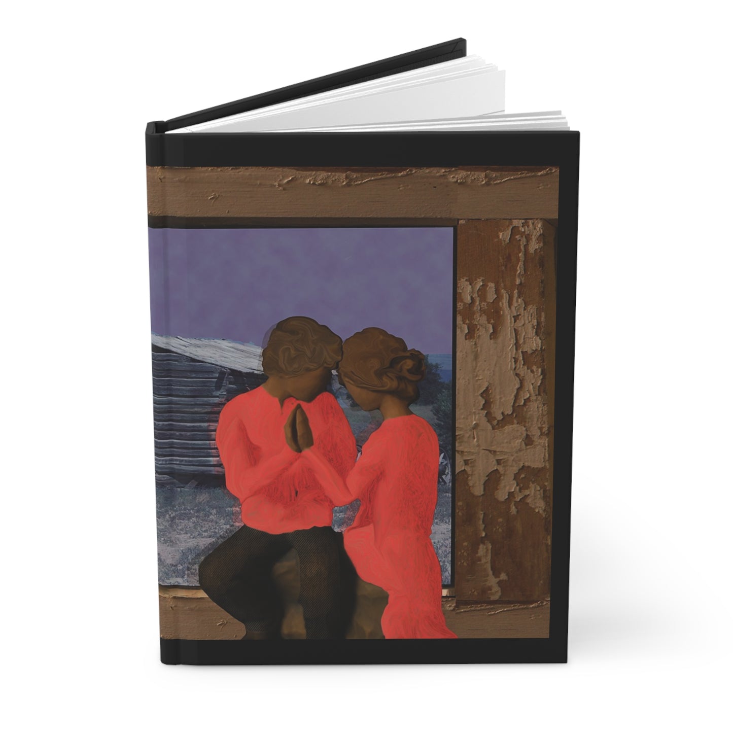 A hardcover journal for whispered devotion, remembered touch.