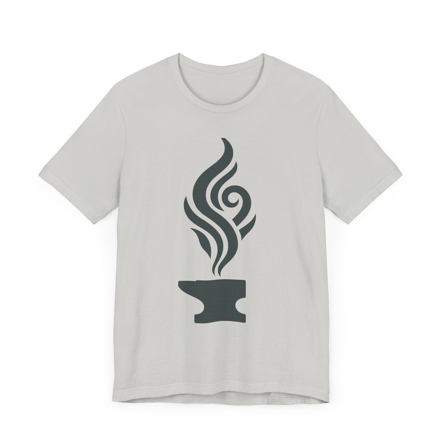 Artistic Anvil Smoke Tee - Artisan Gift, Unique Graphic T-Shirt, Creative Apparel, Craft Lover Wear, Workshop Gift