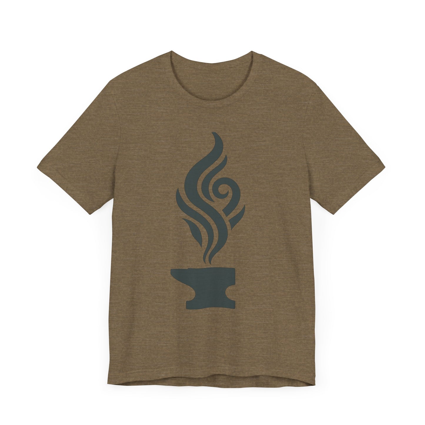 Artistic Anvil Smoke Tee - Artisan Gift, Unique Graphic T-Shirt, Creative Apparel, Craft Lover Wear, Workshop Gift
