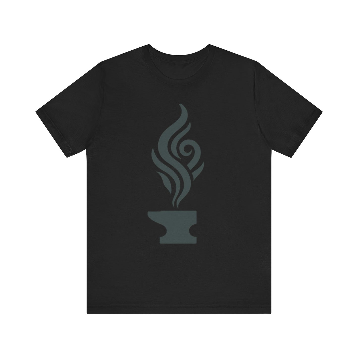 Artistic Anvil Smoke Tee - Artisan Gift, Unique Graphic T-Shirt, Creative Apparel, Craft Lover Wear, Workshop Gift