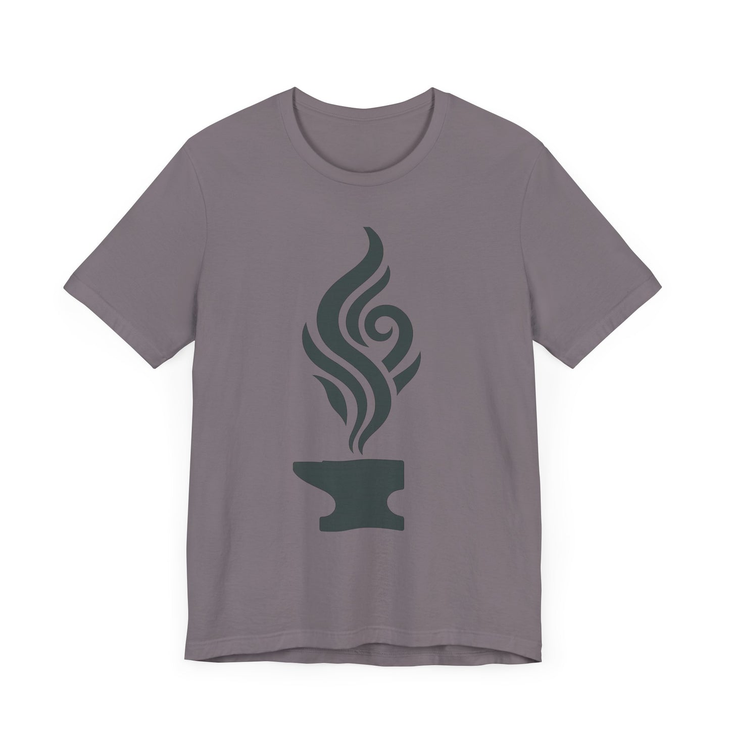 Artistic Anvil Smoke Tee - Artisan Gift, Unique Graphic T-Shirt, Creative Apparel, Craft Lover Wear, Workshop Gift