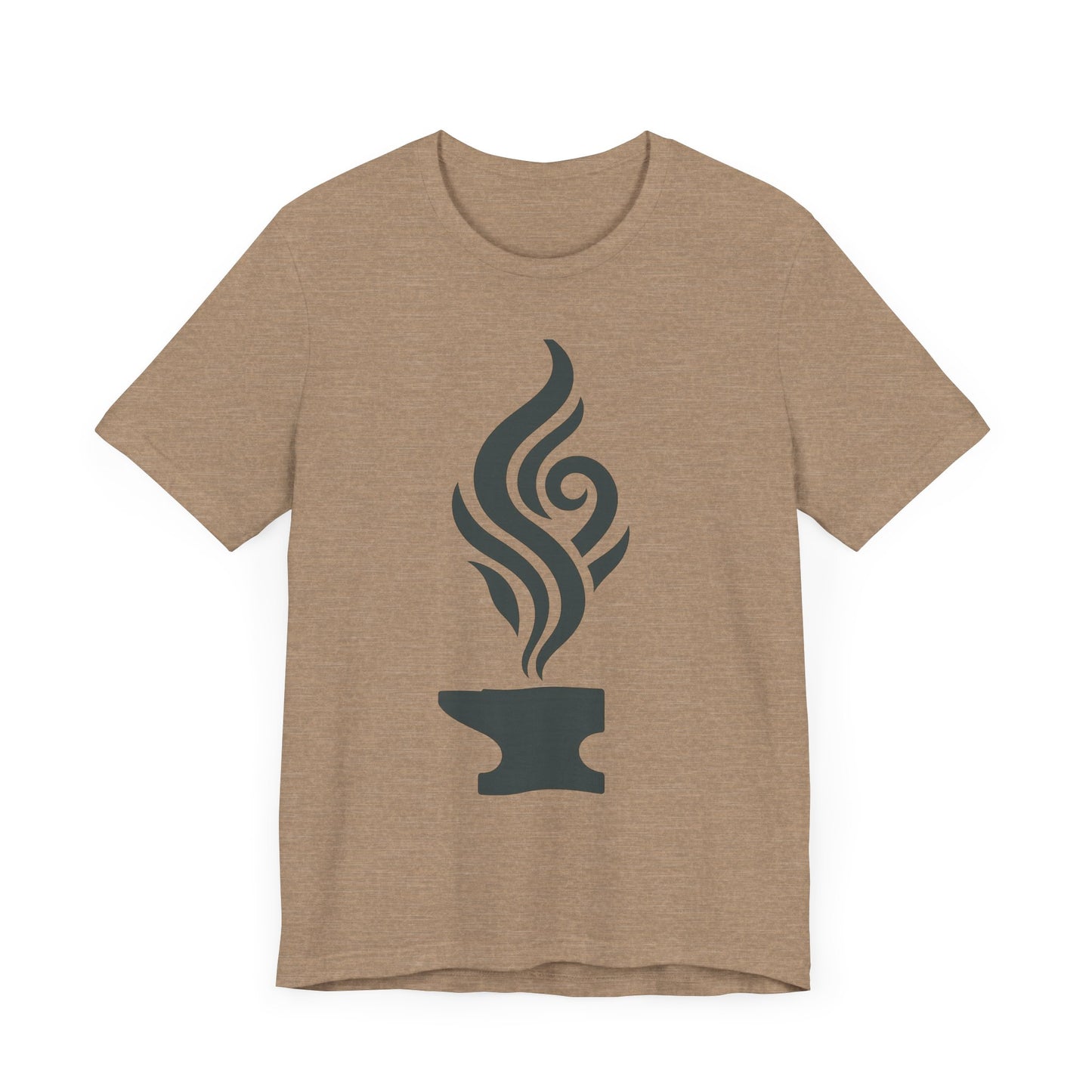 Artistic Anvil Smoke Tee - Artisan Gift, Unique Graphic T-Shirt, Creative Apparel, Craft Lover Wear, Workshop Gift