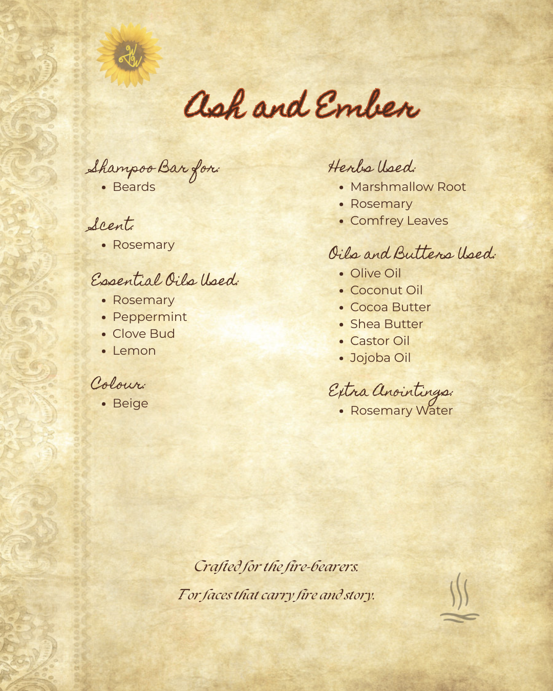 Ash and Ember - For the ones who carry fire in their jawline.