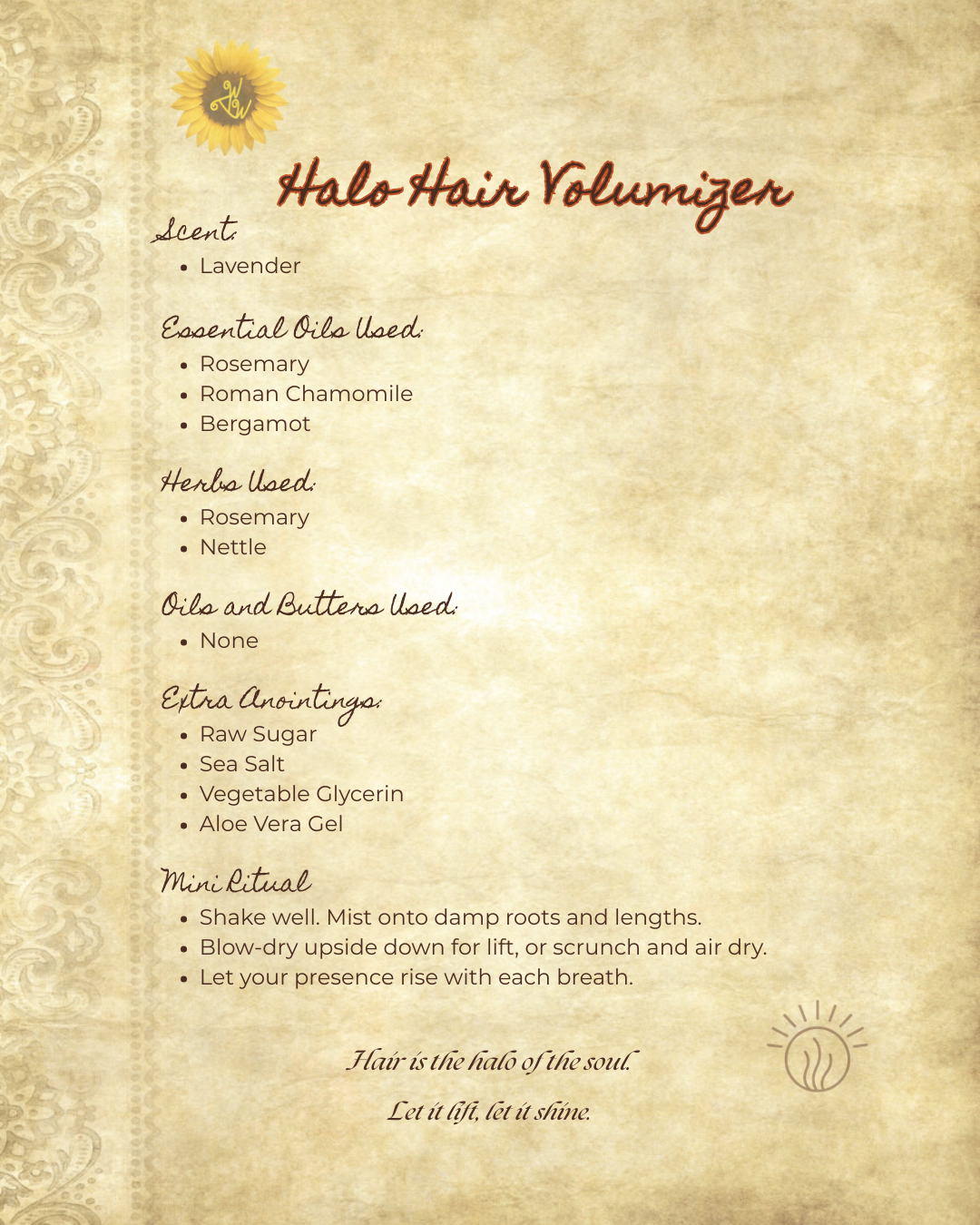 Halo Hair Volumizer - For hair—and spirit—that long to rise.