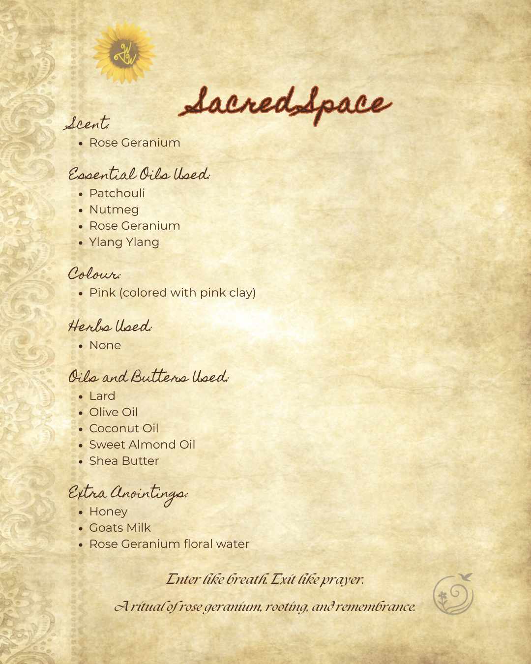 Sacred Space - For the ones reclaiming quiet as holy.