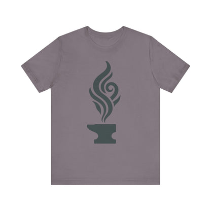 Artistic Anvil Smoke Tee - Artisan Gift, Unique Graphic T-Shirt, Creative Apparel, Craft Lover Wear, Workshop Gift