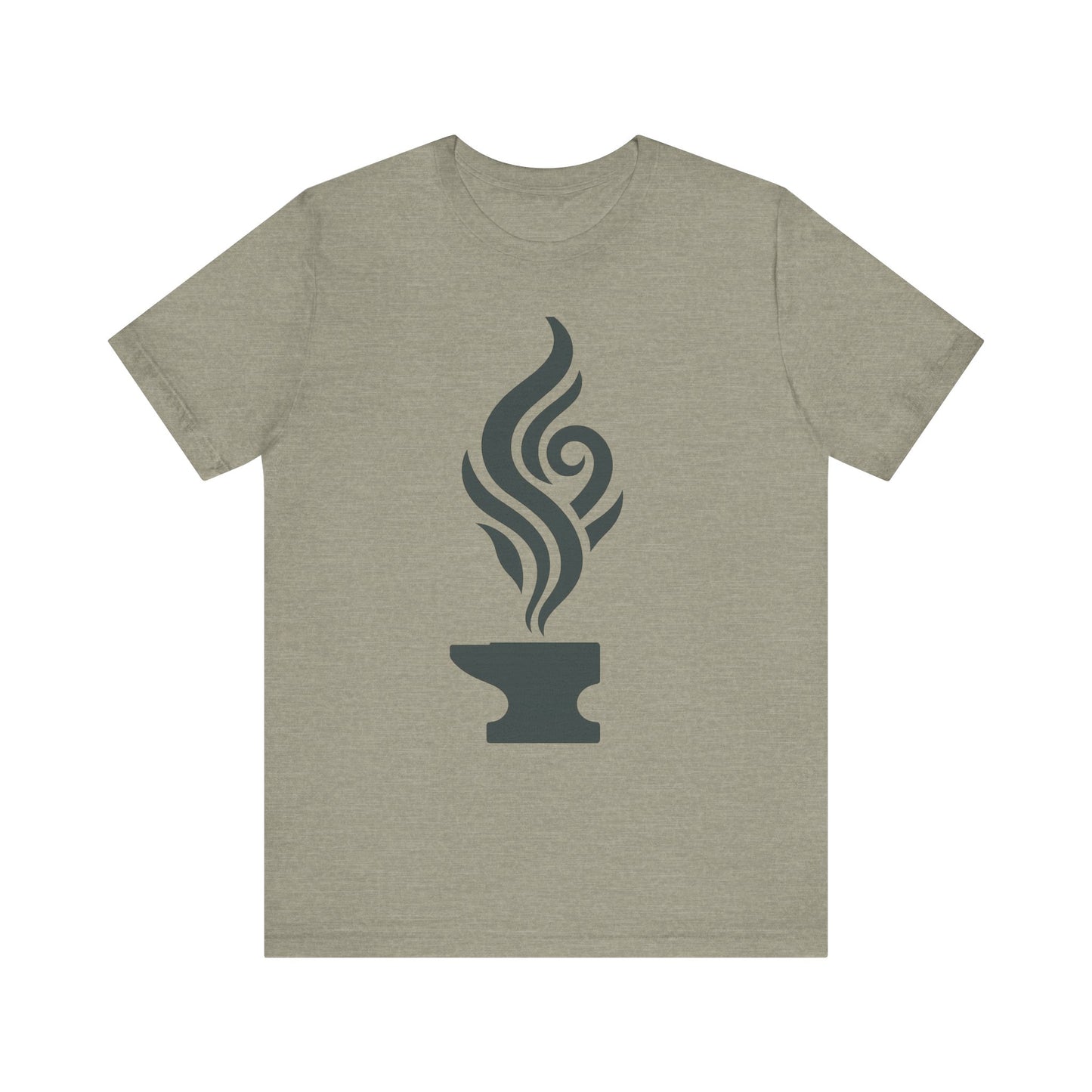 Artistic Anvil Smoke Tee - Artisan Gift, Unique Graphic T-Shirt, Creative Apparel, Craft Lover Wear, Workshop Gift