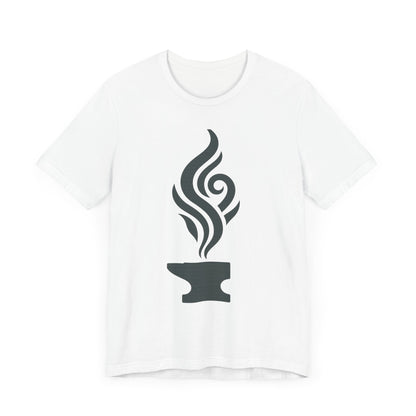 Artistic Anvil Smoke Tee - Artisan Gift, Unique Graphic T-Shirt, Creative Apparel, Craft Lover Wear, Workshop Gift
