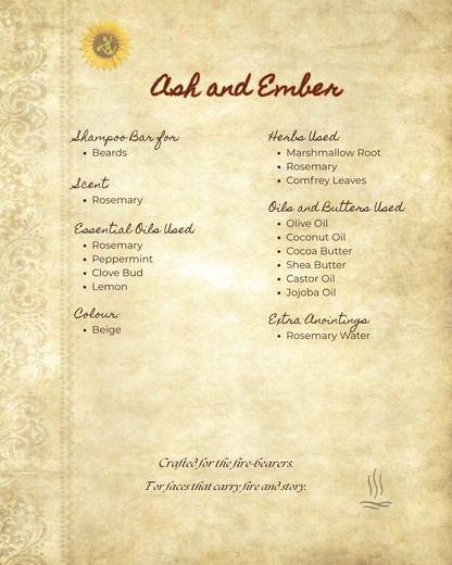 Ash and Ember - For the ones who carry fire in their jawline.