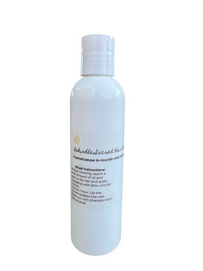 Rekindle Sacred Hair Oil - Restorative Hot Oil Ritual for roots that remember and strands that long to shine.