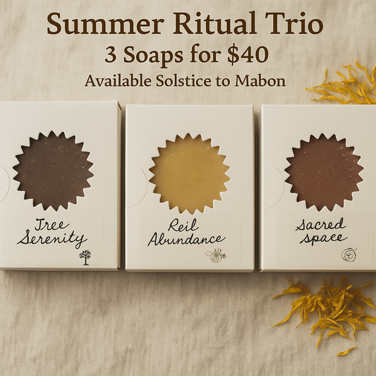 Trifecta Ritual Soap Bundle Solstice to Mabon – 3 for $40